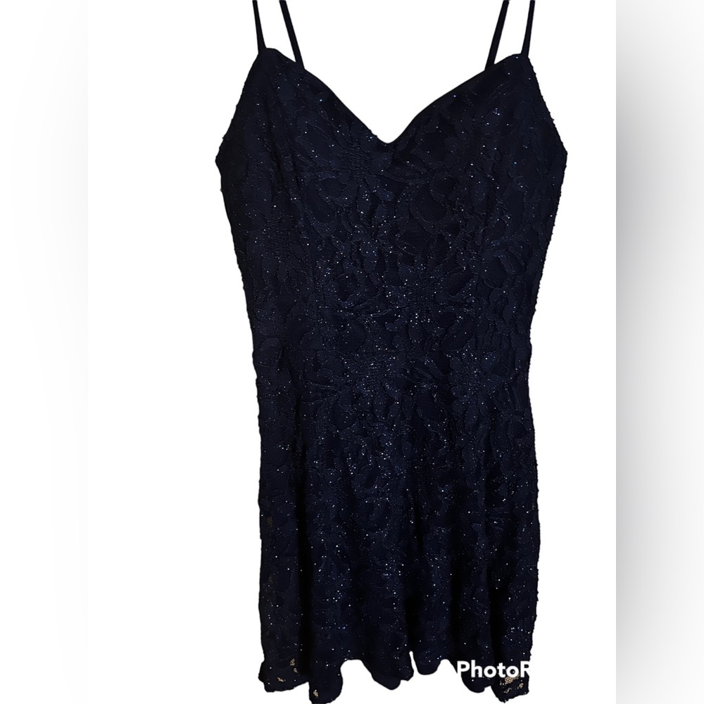 Navy Blue Mini Dress - Picture 2 of 7
